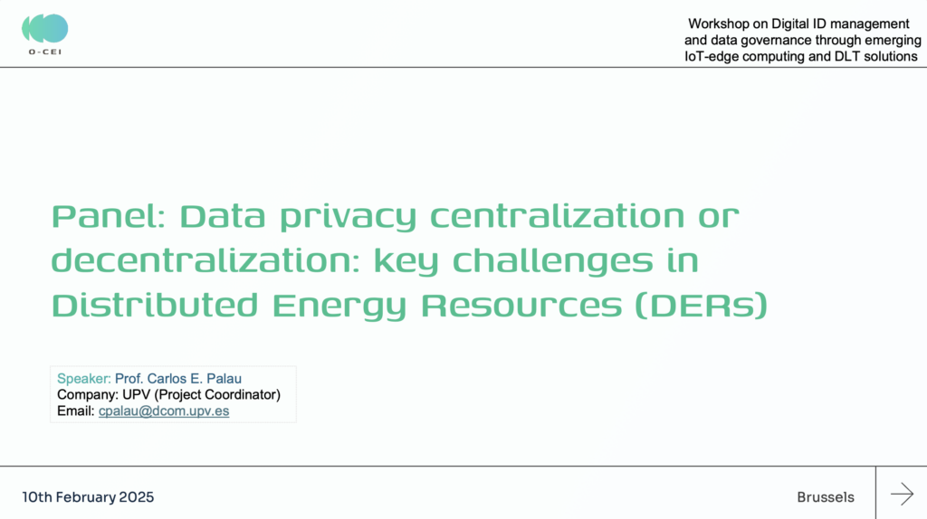 O-CEI DLT Workshop 2025 - Carlos Palau's Presentation - Featured Image